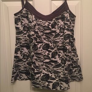 Cotton Spaghetti Strapped Floral Top with Ties